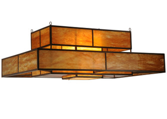 Fellowship Eight Light Flushmount in Antique Rust (57|249489)