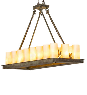 Loxley LED Chandelier in Vintage Moss Patina (57|249385)