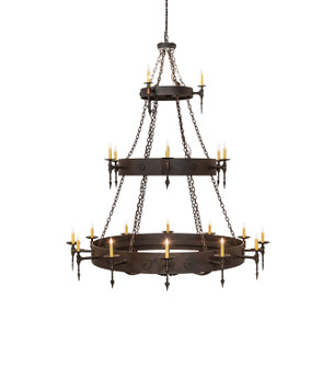 Warwick 24 Light Chandelier in Copper Rust (57|248627)