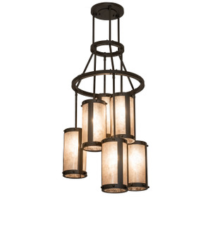 Cartier Six Light Chandelier in Oil Rubbed Bronze (57|248345)