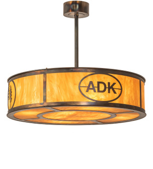 Personalized LED Pendant in Mahogany Bronze (57|248310)