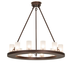 Loxley 12 Light Chandelier in Mahogany Bronze (57|247663)