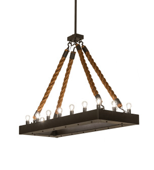 Quadrato 16 Light Pendant in Wrought Iron (57|247606)