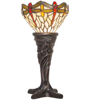 Tiffany Hanginghead Dragonfly One Light Mini Lamp in Mahogany Bronze (57|247528)