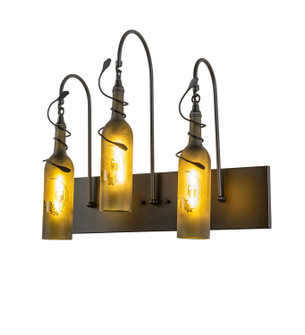 Tuscan Vineyard Three Light Wall Sconce in Textured Black (57|247405)
