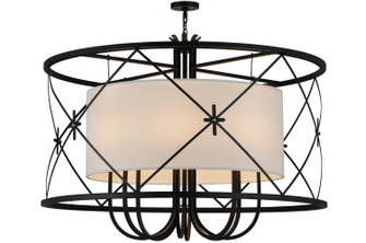 Penelope Eight Light Pendant in Black Metal (57|247352)