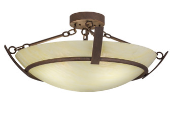 Covina Four Light Semi-Flushmount in Antique Rust (57|245697)