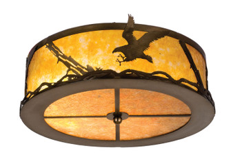 Strike Of The Eagle Two Light Flushmount in Antique Copper (57|24465)