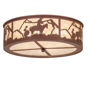 Cowboy Four Light Flushmount in Rust (57|24463)