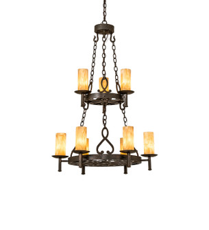 Newcastle Nine Light Chandelier in Gilded Tobacco (57|244248)