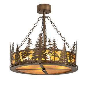 Tall Pines Four Light Pendant in Antique Copper (57|244121)