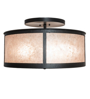 Smythe Four Light Semi-Flushmoun in Solar Black (57|243837)