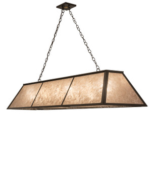 Tri-Panel Six Light Pendant in Timeless Bronze (57|243050)