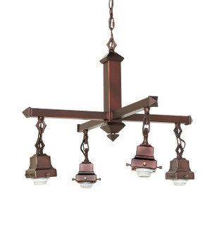 Mission Four Light Chandelier Hardware in Mahogany Bronze (57|24264)