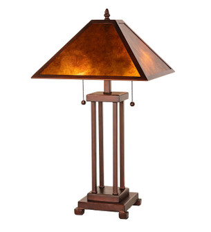 Sutter Two Light Table Lamp in Antique Copper (57|24217)
