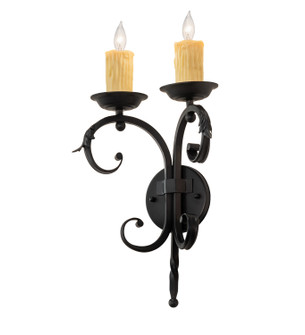 Andorra Two Light Wall Sconce in Blackwash (57|242072)
