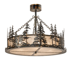 Tall Pines Four Light Pendant in Light Burnished Antique Copper (57|241418)
