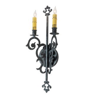 Aneila Two Light Wall Sconce in Antique Iron Gate (57|240495)