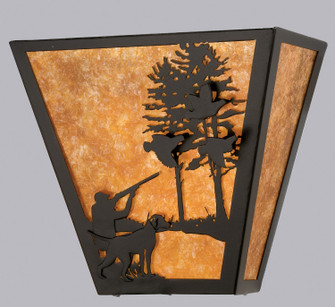 Quail Hunter Two Light Wall Sconce in Textured Black (57|23943)