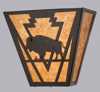 Lone Buffalo Two Light Wall Sconce in Textured Black (57|23940)