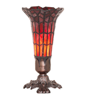 Stained Glass Pond Lily Mini Lamp in Mahogany Bronze (57|239057)