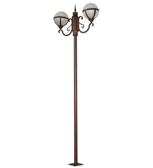Bola Two Light Street Lamp in Rustic Nail (57|238671)