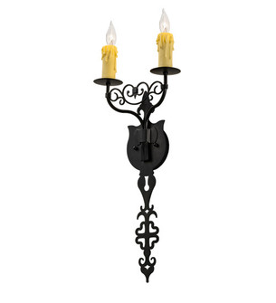 Merano Two Light Wall Sconce in Oxidized Steel (57|238570)