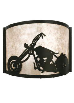 Motorcycle One Light Wall Sconce in Textured Black (57|23826)