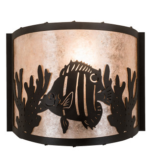 Tropical Fish One Light Wall Sconce in Textured Black (57|23825)