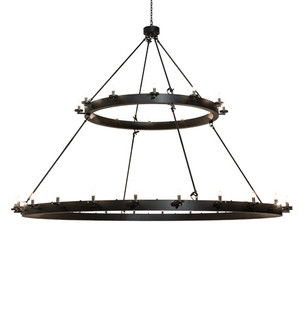 Loxley 36 Light Chandelier in Solar Black (57|237743)