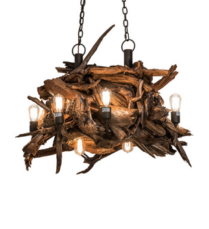 Driftwood Eight Light Chandelier in Oil Rubbed Bronze (57|237292) Driftwood Eight Light Chandelier in Oil Rubbed Bronze (57|237292)