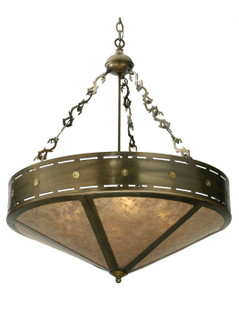 Craftsman Four Light Inverted Pendant in Timeless Bronze (57|23633)