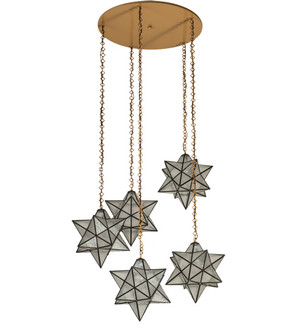 Moravian Star Five Light Pendant in Sahara Gold (57|234505) Moravian Star Five Light Pendant in Sahara Gold (57|234505)