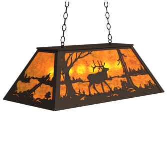 Elk At Lake Six Light Pendant in Oil Rubbed Bronze (57|234159)