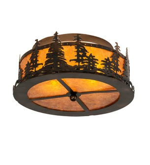 Tall Pines Two Light Flushmount in Burnished Antique Copper (57|233628)