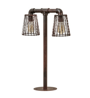 Pipedream Two Light Table Lamp in Rust (57|232891)