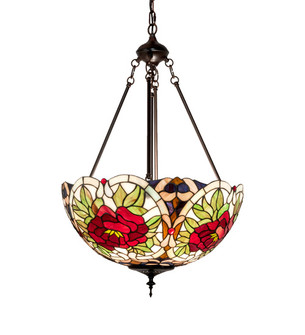 Renaissance Rose Three Light Pendant in Mahogany Bronze (57|232775)