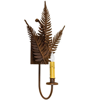Fern One Light Wall Sconce in Hand Painted Rust (57|231915)
