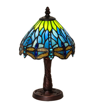Tiffany Hanginghead Dragonfly One Light Table Lamp in Mahogany Bronze (57|230981)