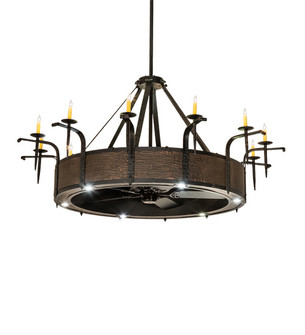 Costello 12 Light Chandel-Air in Black Metal,Copper (57|230833)