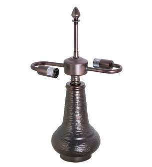 Crafts Two Light Lamp Base in Mahogany Bronze (57|23027)