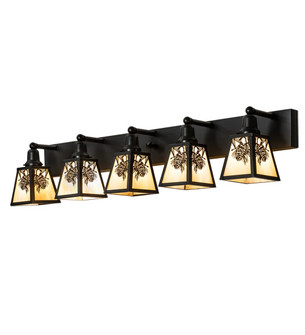 Winter Pine Five Light Vanity in Craftsman Brown Craftsman Brown (57|230171)