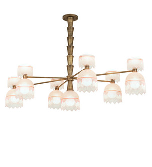 Lex 13 Light Chandelier in Matte Brass (57|229437)