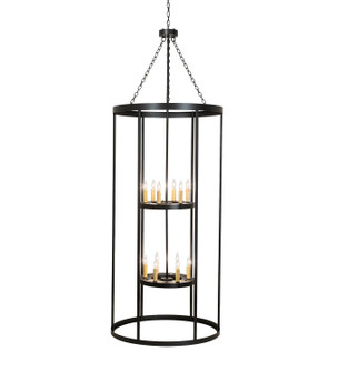 Cilindro 12 Light Pendant in Solar Black (57|229429)