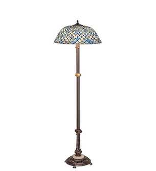 Tiffany Fishscale Three Light Floor Lamp in Mahogany Bronze (57|229070)