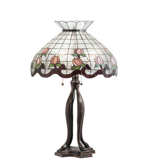 Roseborder Three Light Table Lamp in Mahogany Bronze (57|228799)