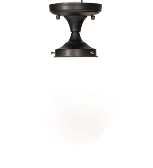 Huevo One Light Flushmount in Oil Ribbed Bronze (57|228674)