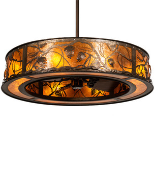 Whispering Pines Eight Light Chandel-Air in Antique Copper Ob/Lok (57|228668)