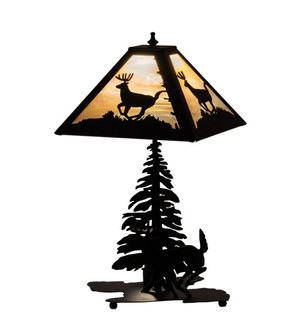 Lone Deer Two Light Table Lamp in Textured Black Textured Black (57|228150)