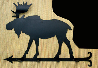Moose Coat Rack in Textured Black (57|22779)
